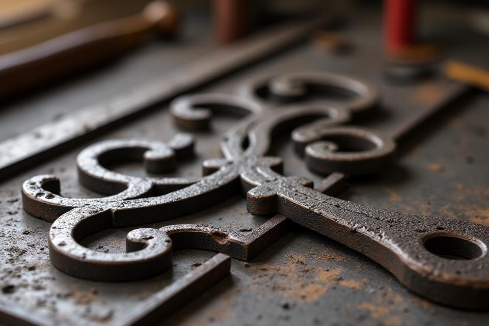 Expert restoration of historical antique ironwork preserving original craftsmanship